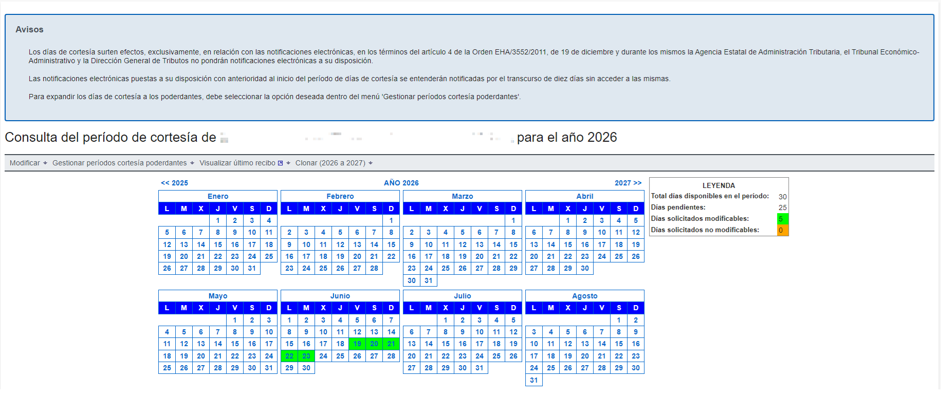 Consultar periodo de cortes&iacute;a